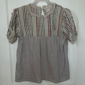 Altar'd State Multicolor Striped Blouse